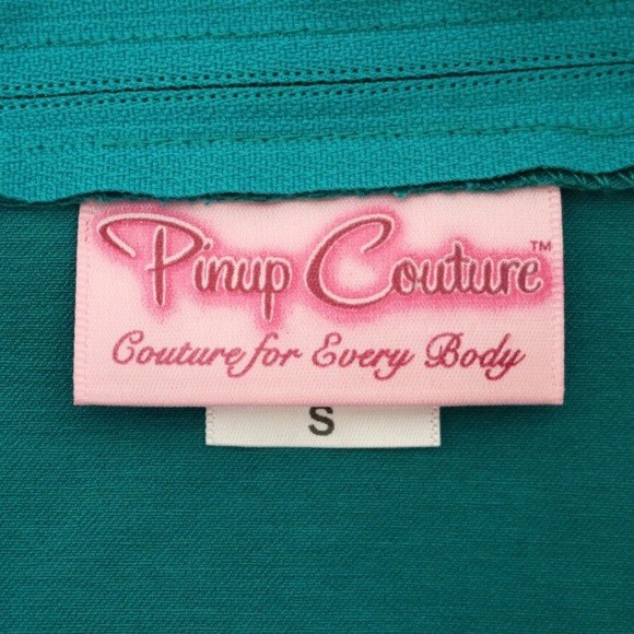 Pinup Couture 50s Erin Short Sleeve Wiggle
Dress in Jade, Small, EUC - Picture 10 of 11